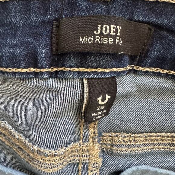 TRUE RELIGION Joey Twisted Seam Mid-rise FLARE JEANS 28, WAIST 30 - Picture 5 of 8